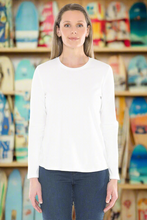 Load image into Gallery viewer, Jump - Crew Neck Long Sleeve Tee - White colour front shot
