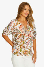 Load image into Gallery viewer, Jump - Desert Bloom Top Multi colored side shot
