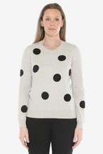 Load image into Gallery viewer, Jump - Diamante Spot Pullover - Stone Marle colour front shot
