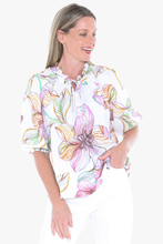 Load image into Gallery viewer, Jump - Floraline Top Multi colored front shot
