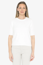 Load image into Gallery viewer, Jump - Fluffy Short Sleeve Top - Ivory colour front shot
