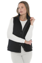 Load image into Gallery viewer, Jump - Reversible Quilted Vest - Black colour front shot
