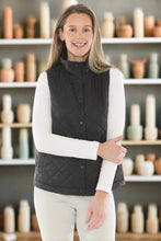 Load image into Gallery viewer, Jump - Reversible Quilted Vest - Black colour front shot
