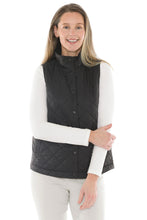 Load image into Gallery viewer, Jump - Reversible Quilted Vest - Black colour front shot
