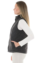 Load image into Gallery viewer, Jump - Reversible Quilted Vest - Black colour side shot
