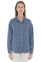 Load image into Gallery viewer, Jump - Soft Lyocell Shirt - Chambray colour front shot
