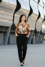 Load image into Gallery viewer, Jump - Spiced Orchids Long Sleeve Tee - Multi colour front shot
