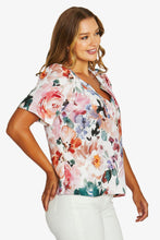 Load image into Gallery viewer, Jump - Sunset Flora Top Multicolored side shot
