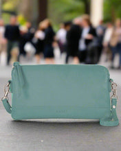Load image into Gallery viewer, Kara - Leather Purse With Strap in Ocean colour
