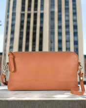 Load image into Gallery viewer, Kara - Leather Purse With Strap in Tan colour
