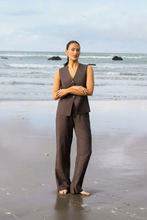 Load image into Gallery viewer, Knewe Label - Birdie Pant - Chocolate colour front shot
