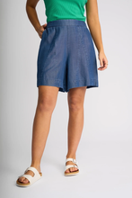 Load image into Gallery viewer, Knewe Label - Burke Short - Indigo Wash colour front shot
