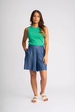 Load image into Gallery viewer, Knewe Label - Burke Short - Indigo Wash colour front shot
