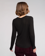 Load image into Gallery viewer, Knewe Label - Hero Top - Black colour back shot
