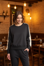 Load image into Gallery viewer, Knewe Label - Rebel Jumper - Slate colour side shot
