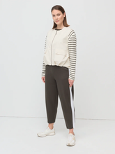 Load image into Gallery viewer, Marco Polo - Side Stripe Ponte Jogger - Khaki colour front shot
