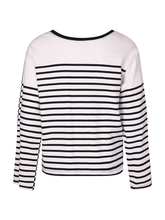 Load image into Gallery viewer, Marco Polo - Two Way Stripe Pullover - Navy/ White colour back shot
