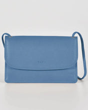 Load image into Gallery viewer, McKenzie Leather Crossbody Wallet in Powder Blue colour
