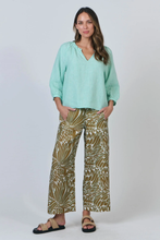 Load image into Gallery viewer, Naturals O&amp;J 3/4 Sleeve Blouse Mint colour front shot

