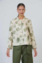 Load image into Gallery viewer, Naturals O&amp;J Button Down Top Patina Petals colour front shot
