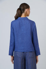 Load image into Gallery viewer, Naturals O&amp;J Button Down Top Placid colour back shot

