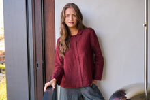 Load image into Gallery viewer, Naturals O&amp;J Button Down Top Redwood colour front shot
