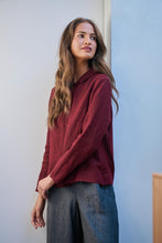 Load image into Gallery viewer, Naturals O&amp;J Button Down Top Redwood colour side shot

