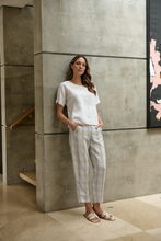 Load image into Gallery viewer, Naturals O&amp;J Round Neck Top White colour side shot

