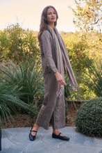 Load image into Gallery viewer, Naturals O&amp;J Striped Scarf side shot
