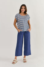 Load image into Gallery viewer, Naturals by O &amp; J Boatneck Sleeveless Top Delta Bolt colour front shot
