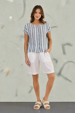 Load image into Gallery viewer, Naturals by O&amp;J Short Sleeve Button Up Shirt Slipstream colour front shot
