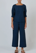 Load image into Gallery viewer, Naturals by O&amp;J Boat Neck Top Eclipse colour front shot
