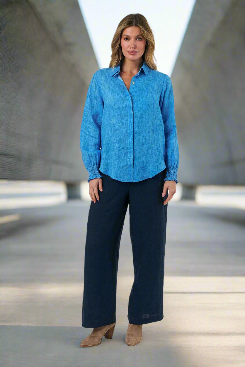 Naturals by O&J Button-Through Top Skylight colour front shot