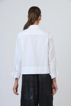 Load image into Gallery viewer, Naturals by O&amp;J Button-Through Top White colour back shot
