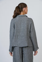 Load image into Gallery viewer, Naturals by O&amp;J Button Front Cinder colour back shot
