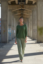 Load image into Gallery viewer, Naturals by O&amp;J Crew Neck Jumper Sap colour front shot
