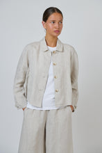Load image into Gallery viewer, Naturals by O&amp;J Cropped Jacket Sand colour front shot
