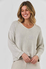 Load image into Gallery viewer, Naturals by O&amp;J Knitwear Jumper Cloud colour front shot

