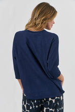 Load image into Gallery viewer, Naturals by O&amp;J Knitwear Jumper Midnight colour back shot
