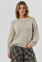 Load image into Gallery viewer, Naturals by O&amp;J Knitwear Jumper Stone colour front shot

