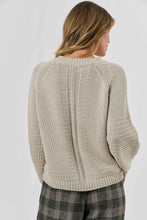 Load image into Gallery viewer, Naturals by O&amp;J Knitwear Jumper Stone colour back shot
