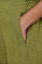 Load image into Gallery viewer, Naturals by O&amp;J Linen Pants - Balsam colour side closed up shot
