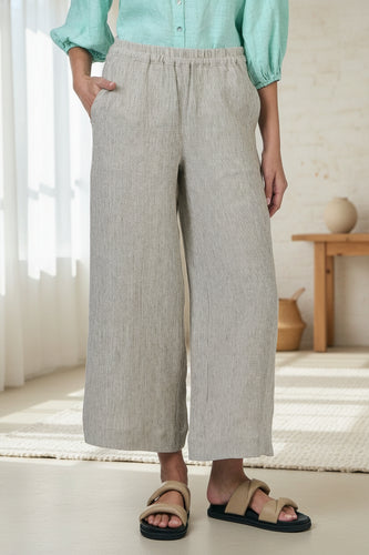 Naturals by O&J Linen Pants Blister colour front shot