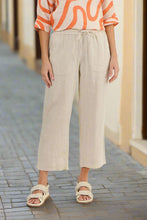 Load image into Gallery viewer, Naturals by O&amp;J Linen Pants Sand Colour front shot

