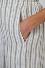 Load image into Gallery viewer, Naturals by O&amp;J Linen Pants Travertine colour side closed up shot
