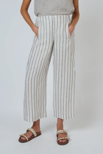 Load image into Gallery viewer, Naturals by O&amp;J Linen Pants Travertine colour front shot
