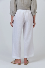 Load image into Gallery viewer, Naturals by O&amp;J Linen Pants White colour back shot
