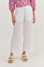 Load image into Gallery viewer, Naturals by O&amp;J Linen Pants White colour front shot
