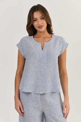 Naturals by O&J Linen Top Deckchair colour front shot