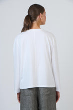 Load image into Gallery viewer, Naturals by O&amp;J Long-Sleeve Top - White colour back shot
